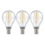 Crompton Lamps LED Golfball 5.9W E14 Dimmable Filament (3 Pack) Cool White Clear (60W Eqv)