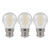 Crompton Lamps LED Golfball 6.5W B22 Filament (3 Pack) Warm White Pearl (60W Eqv)