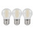 Crompton Lamps LED Golfball 6.5W E27 Filament (3 Pack) Warm White Pearl (60W Eqv)