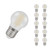 Crompton Lamps LED Golfball 6.5W E27 Filament (10 Pack) Warm White Pearl (60W Eqv)