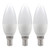 Crompton Lamps LED Candle 2.2W E14 (3 Pack) Daylight Opal (25W Eqv)