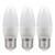 Crompton Lamps LED Candle 6.5W E27 (3 Pack) Daylight Opal (60W Eqv)