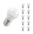 Crompton Lamps LED Golfball 5.9W E27 Dimmable (10 Pack) Warm White Opal (60W Eqv)
