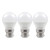 Crompton Lamps LED Golfball 6.5W B22 Dimmable (3 Pack) Cool White Opal (60W Eqv)