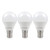 Crompton Lamps LED Golfball 6.5W B15 Dimmable (3 Pack) Cool White Opal (60W Eqv)