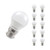 Crompton Lamps LED Golfball 6.5W B22 Dimmable (10 Pack) Daylight Opal (60W Eqv)