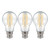 Crompton LED Ultra-Efficient GLS 3.8W B22 Dimmable A-Class (3 Pack) Warm White Clear (60W Eqv)