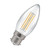 Crompton Lamps LED Ultra-Efficient Candle 2.2W B22 A-Class (3 Pack) Warm White Clear (40W Eqv) 2