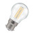 Crompton Lamps LED Ultra-Efficient Golfball 2.2W B22 A-Class (3 Pack) Warm White Clear (40W Eqv) 2
