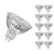 Crompton LED MR16 Spotlight Bulbs GU5.3 3.6W 12V Cool White 4000K Halogen Replacement (10 Pack)