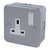Opus 1-Gang 13 Amp Socket Metal Switched 2