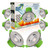 nxt gen NovaLite LED Fire Rated Downlight 6W Dimmable CCT Satin Nickel (6 Pack)