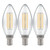 Crompton Lamps LED Candle 4.2W E14 Dimmable Filament (3 Pack) Cool White Clear (40W Eqv)