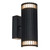 Zink Muto Outdoor Up and Down Wall Light in Black 2