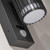 Zink Muto Outdoor Up and Down Wall Light with PIR Sensor in Anthracite 6