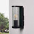 Zink Akuma Ribbed Wall Light in Black 3