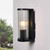 Zink Akuma Ribbed Wall Light in Black 4