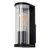 Zink Akuma Ribbed Wall Light in Black 1