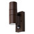 Coast Arbo Outdoor Up and Down Wall Light with PIR Rust 1