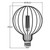 Crompton Lamps LED Globe 4.9W E27 Decorative Solis 125mm Extra Warm White Clear Size