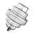 Crompton Lamps LED Globe 4.9W E27 Decorative Gear 160mm Extra Warm White Clear