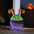 Festive 40cm Halloween Witches Cauldron with Legs Infinity Light 1