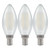 Crompton Lamps LED Candle 2.2W E14 Dimmable Filament (3 Pack) Warm White Pearl (25W Eqv)