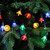 Festive 2m Indoor & Outdoor Battery Operated Flower String Lights 20 Multi-Coloured LEDs 1