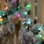 Festive Indoor & Outdoor 8ft Christmas Tree Glow-Worm Lights 1500 Aurora LEDs 5