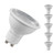 Crompton LED GU10 Spotlight Bulbs 5W Dim Warm White 3000K Halogen Replacement Clear (5 Pack)