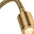 Firstlight LED Spring Adjustable Wall Wall Spotlight with On/Off Switch 3000K in Antique Brass 2