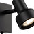 Firstlight Plug-In Compact Wall Wall Spotlight with On/Off Switch in Black 2