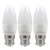 Crompton LED Candle Light Bulbs B22 4.2W Cool White 4000K Bayonet Thermal Plastic Opal (3 Pack)