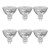 Crompton LED MR16 Spotlight Bulbs GU5.3 3.6W 12V Daylight 6500K Halogen Replacement Clear (6 Pack)