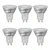 Crompton LED GU10 Spotlight Bulbs 3.7W Warm White 3000K Glass Halogen Replacement (6 Pack)