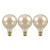 Crompton LED G95 Globe Light Bulbs B22 4.5W Dim Extra Warm White 2200K Bayonet Antique (3 Pack)