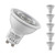 Lite-Tech LED GU10 Spotlight Bulbs 5W (50W Eqv) Warm White 3000K Halogen Replacement COB (5 Pack)