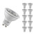 Lite-Tech LED GU10 Spotlight Bulbs 5W (50W Eqv) Warm White 3000K Halogen Replacement COB (10 Pack)