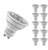 Lite-Tech LED GU10 Spotlight Bulbs 5W (50W Eqv) Cool White 4000K Halogen Replacement COB (10 Pack)