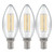 LED Candle Light Bulbs E14 5W (40W Eqv) Dimmable Filament Warm White 2700K Clear (3 Pack)