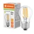 Ledvance LED Classic P Golfball Light Bulb E27 3.4W Dim Warm White 2700K Round Screw Filament Clear 2