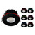 Crompton LED Fire Rated Downlight 10W Dim Tuneable White + RGB 2200K-6500K Recessed Lights Black (6 Pack)