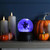 Festive 14cm Battery Operated Lit Witch Spinning Water Globe