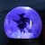 Festive 14cm Battery Operated Lit Witch Spinning Water Globe 2