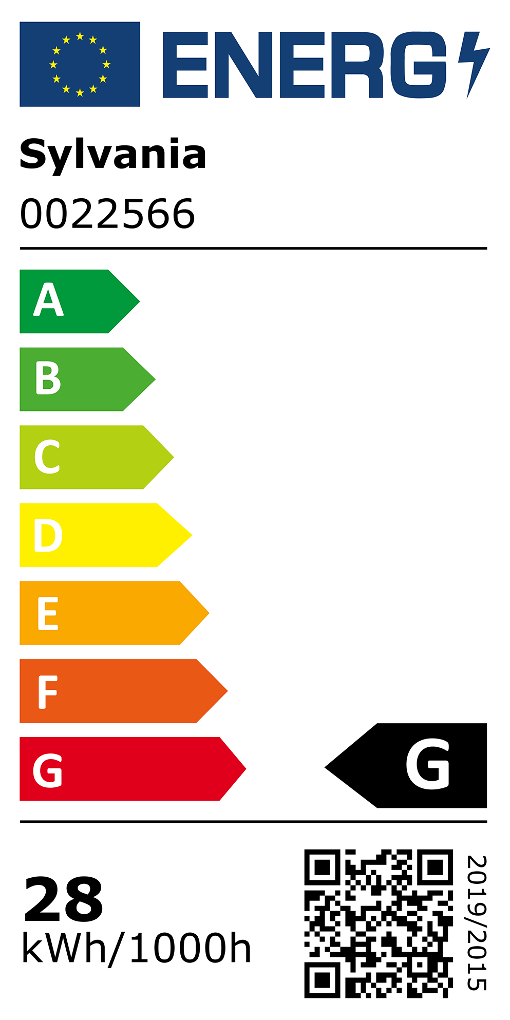 New 2021 Energy Rating Label: MPN 0022566