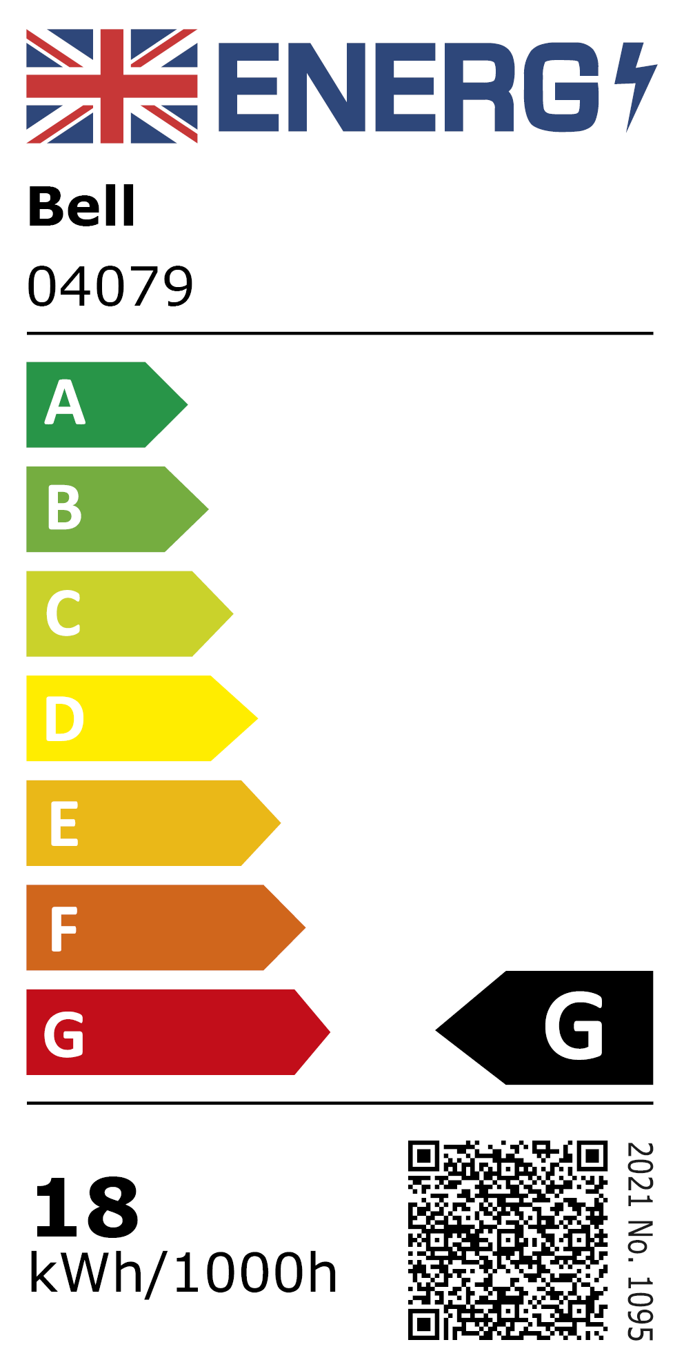 New 2021 Energy Rating Label: MPN 04079