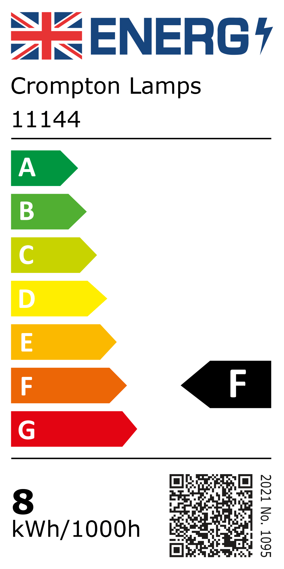 New 2021 Energy Rating Label: MPN 11144