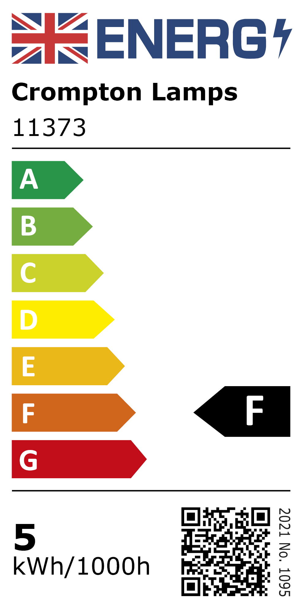 New 2021 Energy Rating Label: MPN 11373