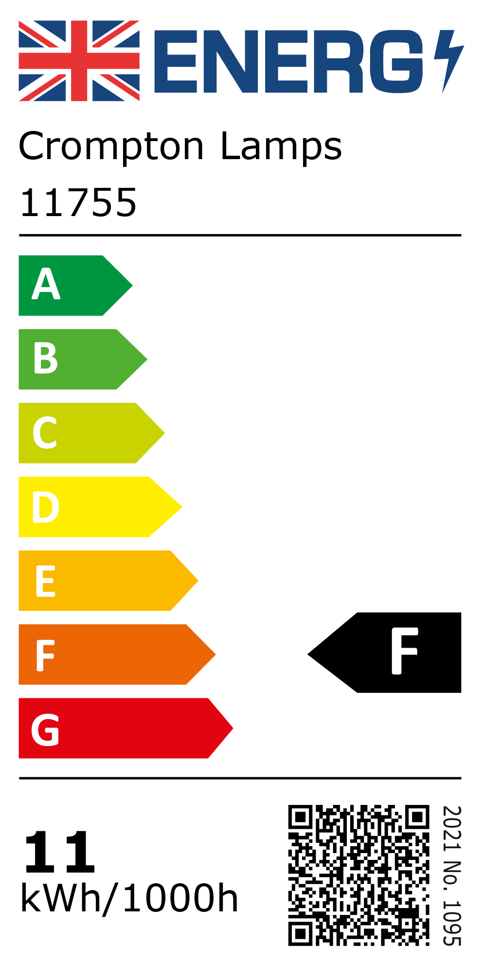 New 2021 Energy Rating Label: MPN 11755