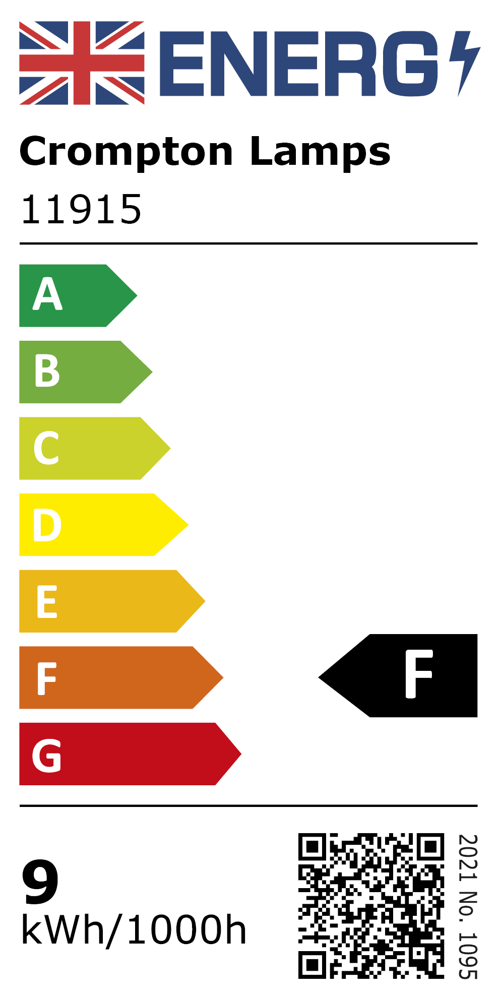 New 2021 Energy Rating Label: MPN 11915